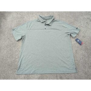 Reebok Polo Shirt Mens 3XL Gray Speedwick‎ Golf Athletic Casual